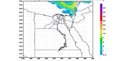 مركز التنبؤ بالفيضان: أمطار خفيفة غدا على السواحل الشمالية وشمال الدلتا