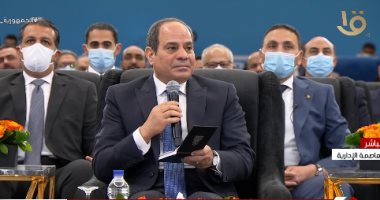 الرئيس السيسي: "قسما بالله.. عندى إصرار وقتال وعمل من أجلك يا مصر"