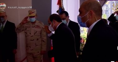 الرئيس السيسى يصل مقر افتتاح مشروعات قومية جديدة بقطاعى الإسكان والطرق