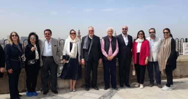 الملك أحمد فؤاد الثانى وعائلته يزورون منطقة السلطان حسن وقلعة صلاح الدين