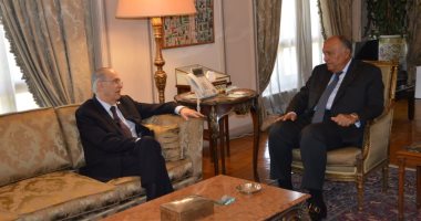 سامح شكرى يستقبل نظيره القبرصى فى مقر الوزارة وإحاطة صحفية بعد قليل