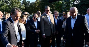 الرئيس السيسى يشهد عرضا لأسلحة القوات المسلحة الصربية والمعدات العسكرية