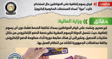 الحكومة تنفى فرض رسوم إضافية على المواطنين حال استخدام كارت "ميزة"