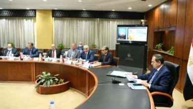 جانب من اجتماع وزير البترول والثروة المعدنية