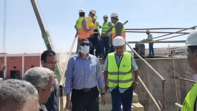 جانب من الجولة لتفقد أحد المشروعات