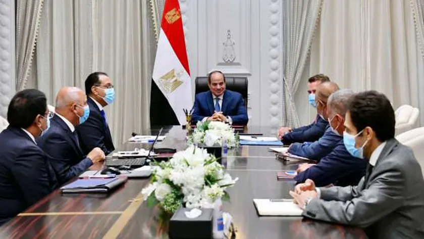 اجتماع الرئيس السيسى مع رئيس شركة سكك حديد ألمانيا