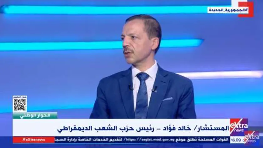 المستشار خالد فؤاد رئيس حزب الشعب الديمقراطي