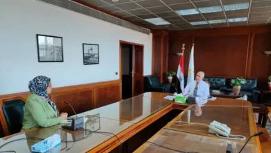 وزير الري خلال الاجتماع اليوم