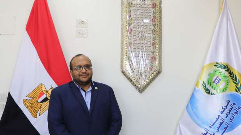 المهندس محمد صلاح رئيس مجلس الادارة والعضو المنتدب لشركة مياه الشرب والصرف الصحي بسوهاج