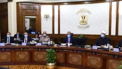 جانب من اجتماع مجلس الوزراء اليوم