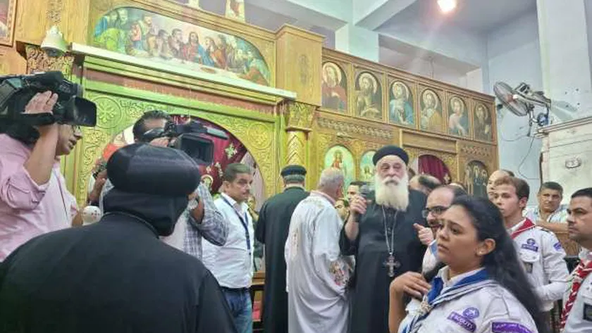 صلوات الجنازة على جثامين ضحايا حادث حريق كنيسة أبو سيفين