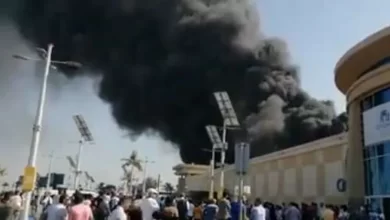 حريق كارفور الإسكندرية