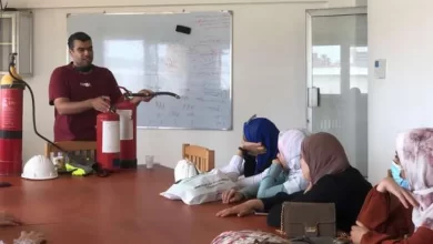 جانب من تدريب طلاب الجامعات بشركات المياه