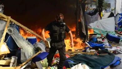 لقطات من فض اعتصام رابعة