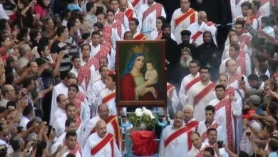 الأقباط يودعون صيام «العذراء»