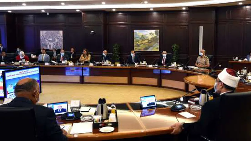 جانب من اجتماع مجلس الوزراء اليوم