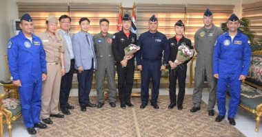 فريق الألعاب الجوية بكوريا الجنوبية يصل مصر للمشاركة بالعرض الجوى (Pyramids Air Show 2022)