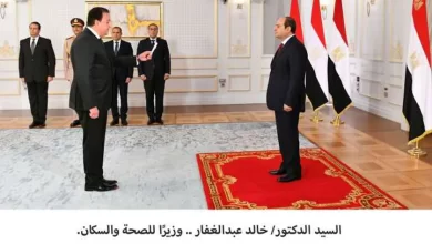 الرئيس السيسي يشهد أداء اليمين الدستورية لوزير الصحة