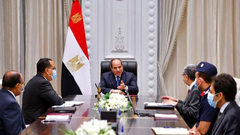 الرئيس السيسي خلال اجتماع اليوم