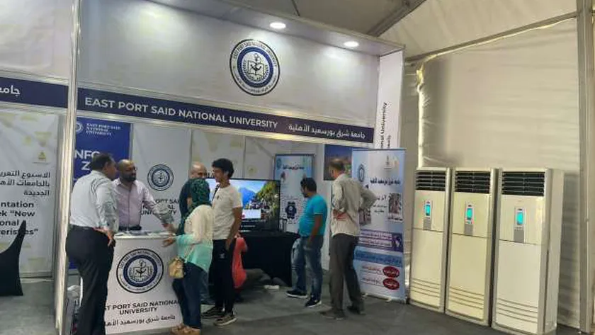 جانب من فعاليات الأسبوع التعريفي للجامعات الأهلية