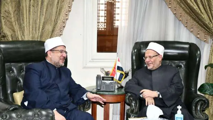 أثناء زيارة وزير الأوقاف لمفتي الجمهورية