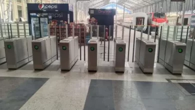 بوابات الدخول بمحطة مصر