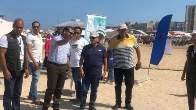 قيادات شركة المياه خلال حملات التوعية