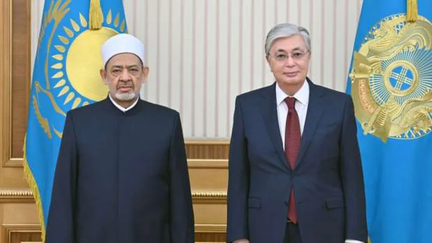 شيخ الأزهر يلتقي الرئيس الكازاخي ويؤكدان عمق العلاقات بين كازاخستان والأزهر