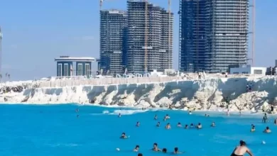 شاطئ مدينة العلمين الجديدة