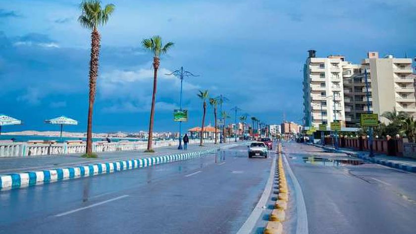 سقوط الأمطار بمحافظة مطروح