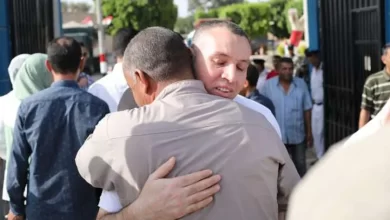 مجموعة من المفرج عنهم