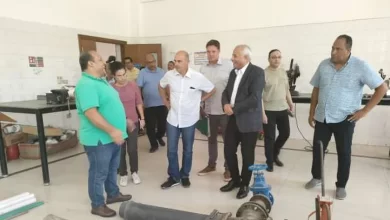 زيارة وفد الاتحاد الأوروبى لشركة المياه