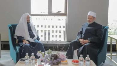 شيخ الأزهر مع وزير الشؤون الإسلامية السعودي