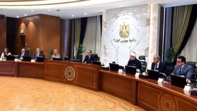 جانب من اجتماع مجلس الوزراء اليوم