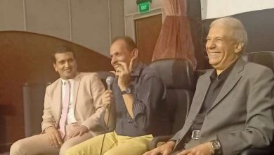 الدكتور عمرو دوارة والكاتب طارق الطاهر والدكتور شريف حتيتة في منتدى الثقافة والإبداع