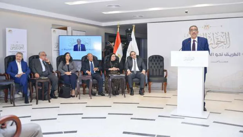 ضياء رشوان في جلسة الحوار الوطني «صورة أرشيفية»