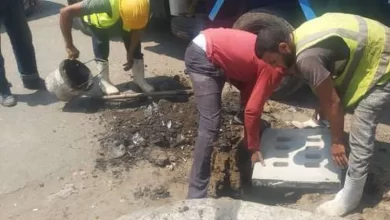 تطهير وصيانة بالوعات تصريف مياه الأمطار