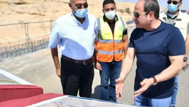 جانب من جولة الرئيس السيسي في عدد من محاور القاهرة