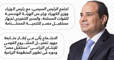 الرئيس السيسى يتابع جهود تفعيل "مستقبل مصر" (إنفوجراف)