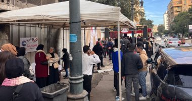 زحام أمام لجان الانتخابات الرئاسية بمنطقة جاردن ستى.. صور