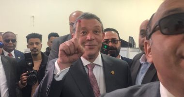 المرشح الرئاسى حازم عمر يدلى بصوته فى الانتخابات الرئاسية