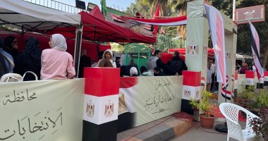 إقبال الناخبين على لجنة جمال عبد الناصر بالدقى فى ثانى أيام الانتخابات