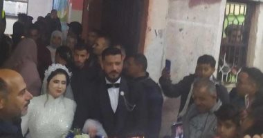 عروسان يدليان بصوتيهما فى الانتخابات الرئاسية 2024 بشمال سيناء