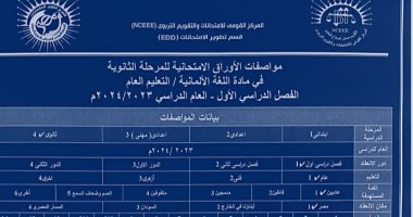 القومى للامتحانات يحدد مواصفة امتحان الألمانى للصفين الأول والثانى الثانوى