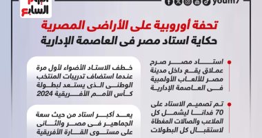 تحفة أوروبية على الأراضى المصرية.. حكاية استاد مصر فى العاصمة الإدارية (إنفوجراف)