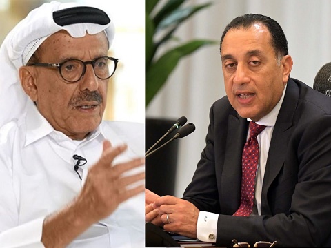 الدكتور مصطفى مدبولي ورجل الأعمال الإماراتي خلف الحبتور