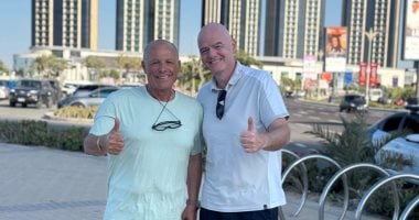 إنفانتينو يتجول فى مدينة العلمين الجديدة بصحبة أبو ريدة.. صور