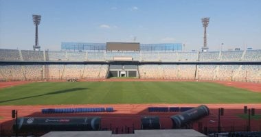 استاد القاهرة يستعد لاستقبال مباريات الدورى المصرى.. صور