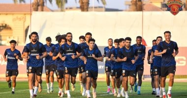 سيراميكا يواصل استعداداته لمواجهة الزمالك فى الدورى