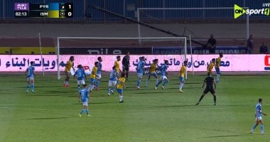 مروان حمدى يسجل الهدف الأول لبيراميدز أمام الإسماعيلى وطرد يورتشيتش وتوريه